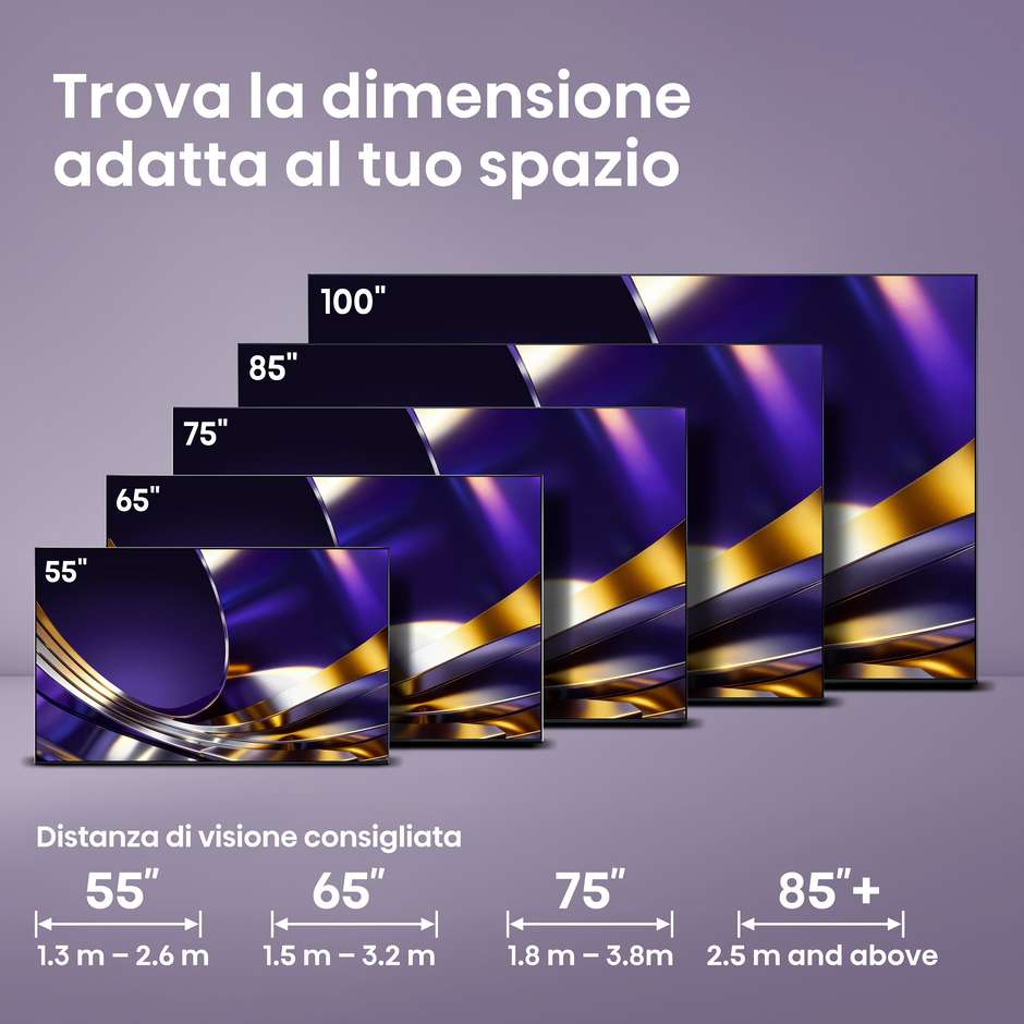 Hisense 65U7S PRO Smart TV Mini LED 4K 165Hz 65" ```